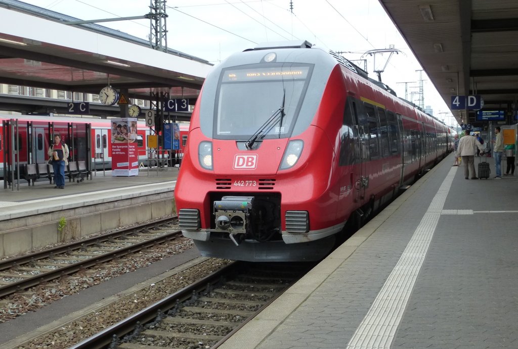 442 773 is standing in Nuremberg main station, June 23th 2013.