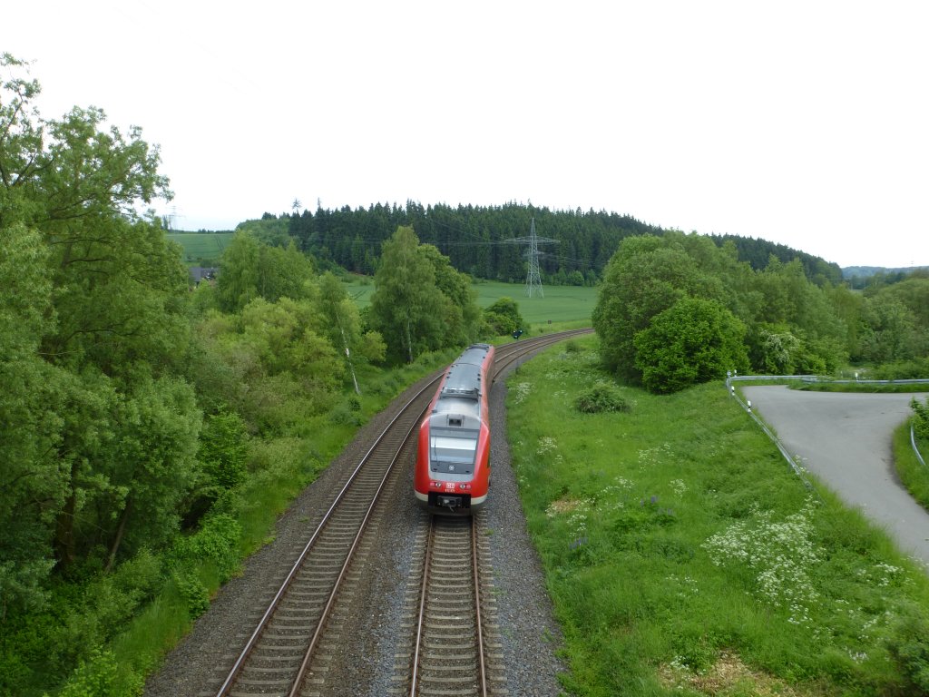 612 971 is driving between Oberkotzau and Hof, June 9th 2013.