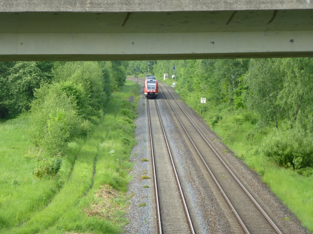 612 xxx is driving between Oberkotzau and Hof, June 9th 2013.