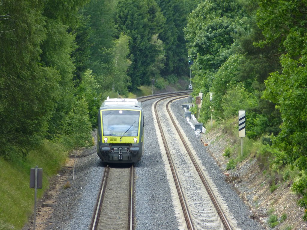 650 *** is driving between Martinlamiz and Kirchenlamitz on July 4th 2013.