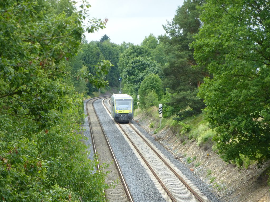 650 *** is driving between Martinlamiz and Kirchenlamitz on July 4th 2013.