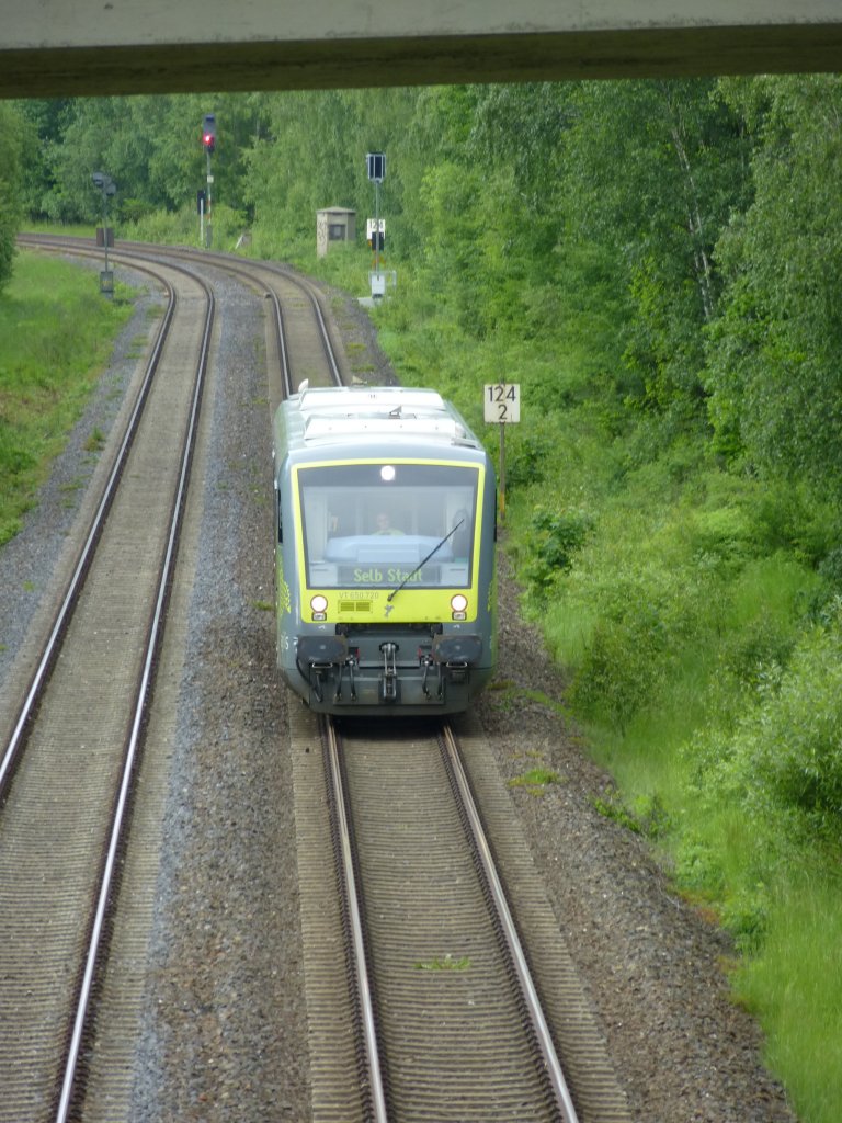 650 720 is driving between Oberkotzau and Hof, June 9th 2013.