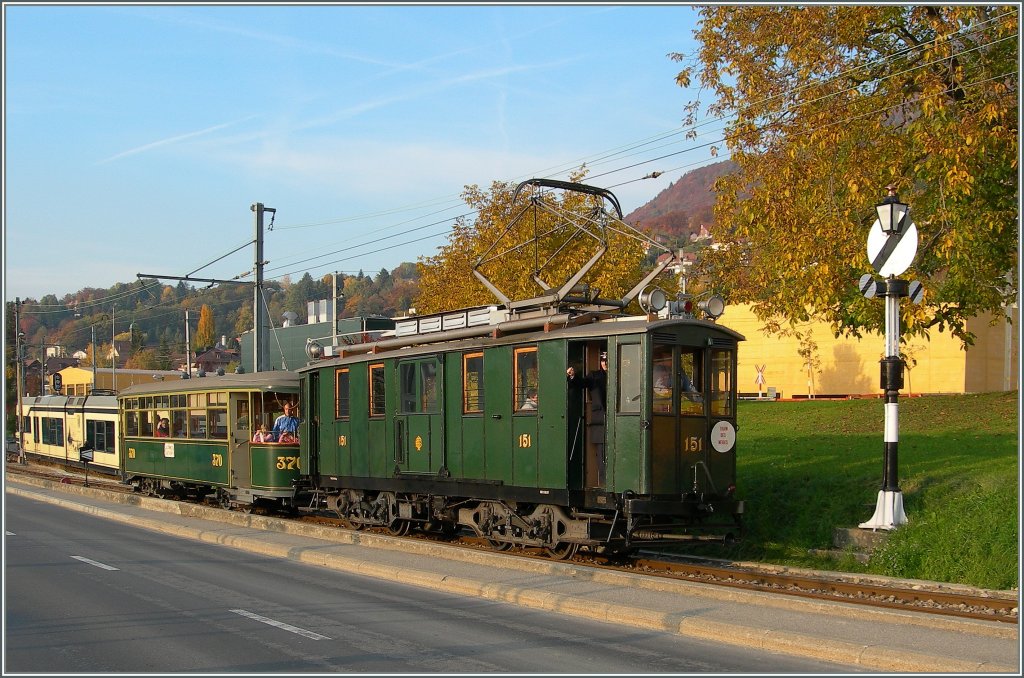 A Blonay Chamby Heritage Railway Train by Blonay. 
30.10.2011