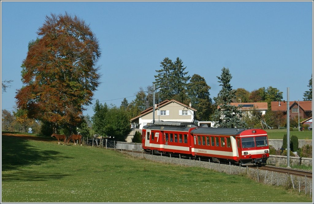 A Ce local train between Le Noiremont an Tavannes. 
11. 10. 2010