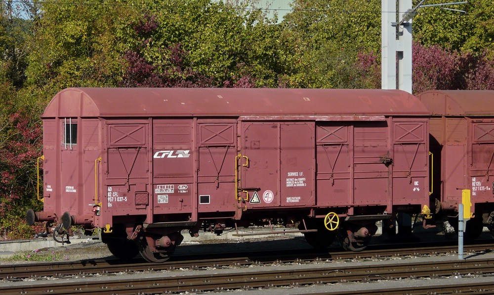 A CFL goods wagon pictured in Rodange on October 1st, 2011.