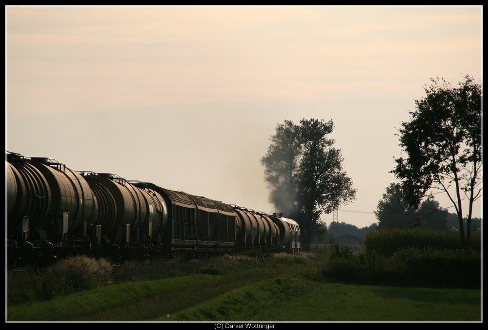 A Freight train near Alttting. 9th september 2009.