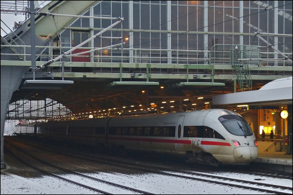 A ICE-TD double unit pictured in Berlin east station on December 23rd, 2012.