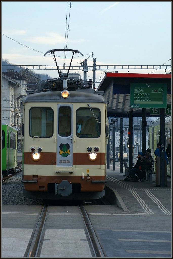 A-L BDeh 2/4 302 in Aigle.
04.02.2011