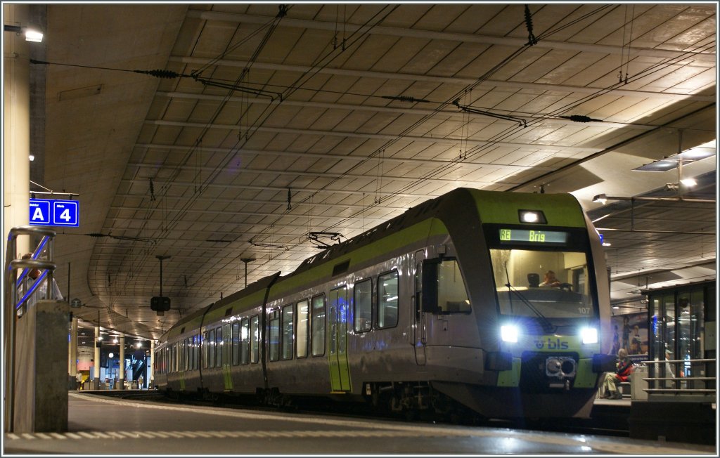 A  Ltschberger  is ready to leave Bern in direction Brig. 
03.08.2011