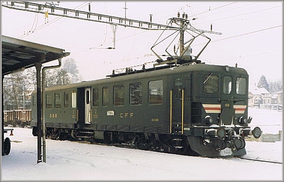 A old Be 4/6 in Beromnster in the Winter 1985/86.
(analog scanned picture)