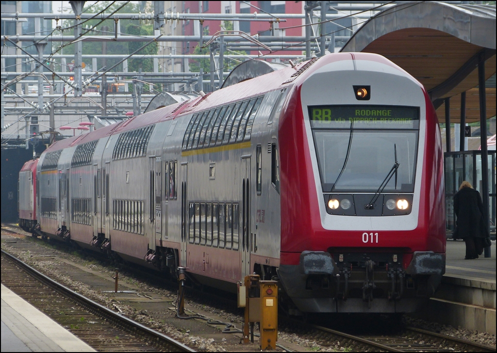 A push-pull train pictured in Luxembourg City on May 22nd, 2012.