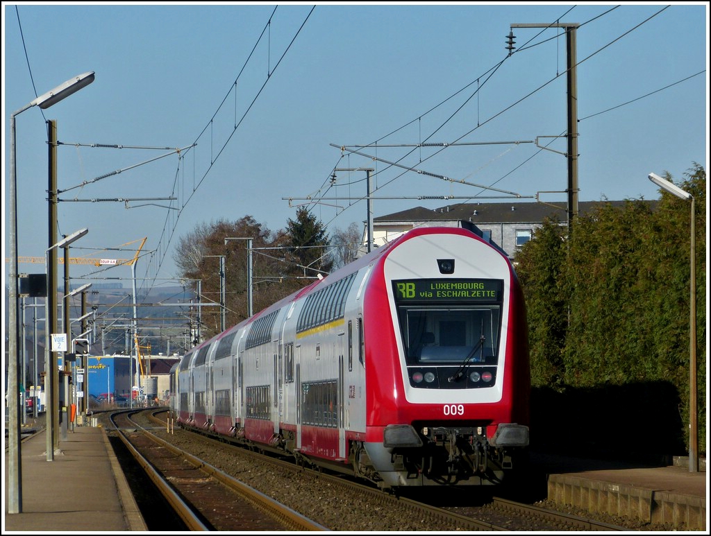 A push-pull train pictured in Schieren on March 1st, 2012.