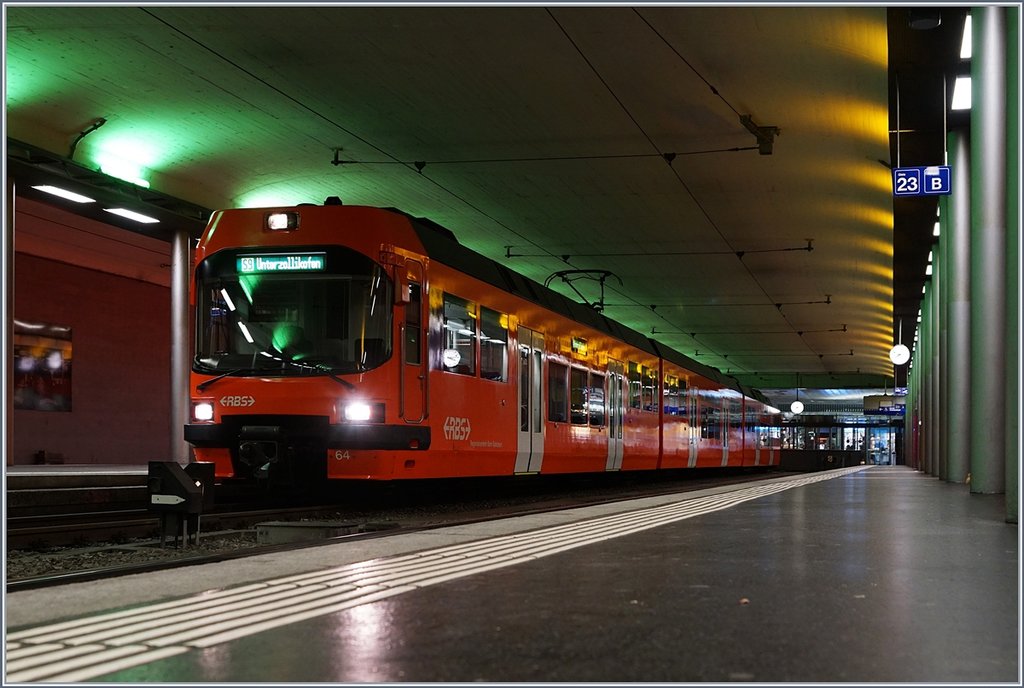 A RBS local train in the RBS Station of Bern.
21.10.2017