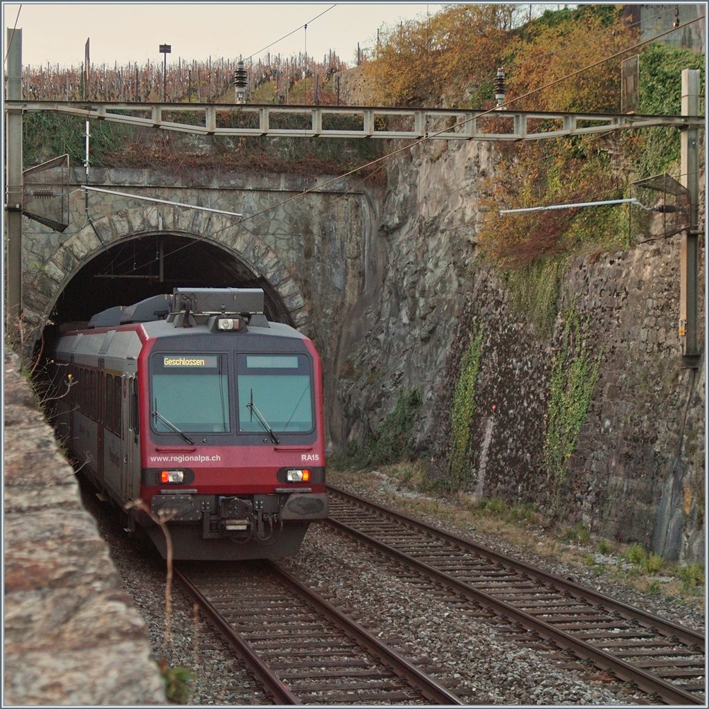 A SBB Domino on the way to Lausanne by Lutry.
03.11.2017