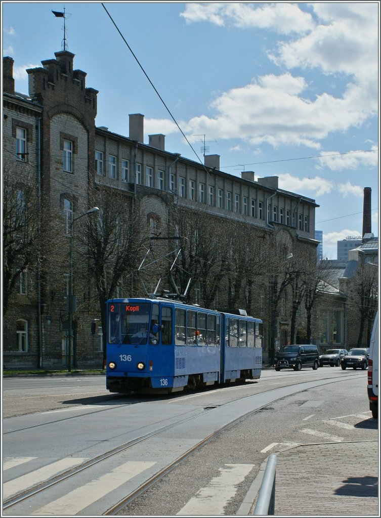 A Tatra Tram in Tallinn. 
09.05.2012 