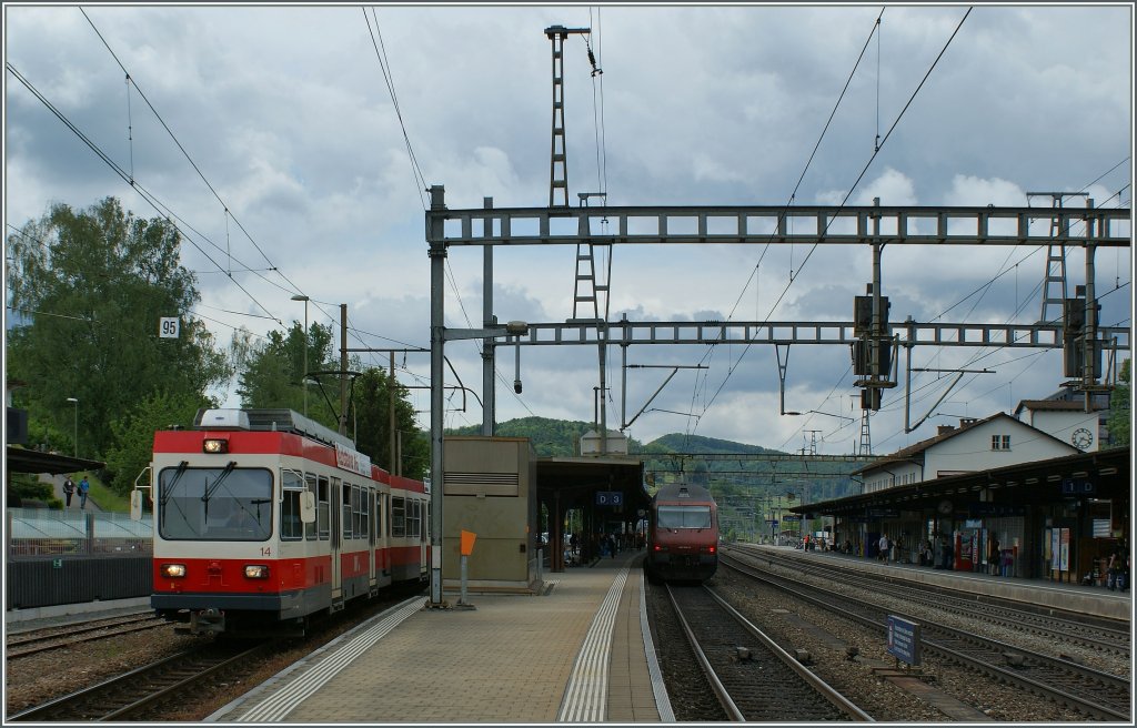 A WB local train in Liestal. 
22.05.2012 