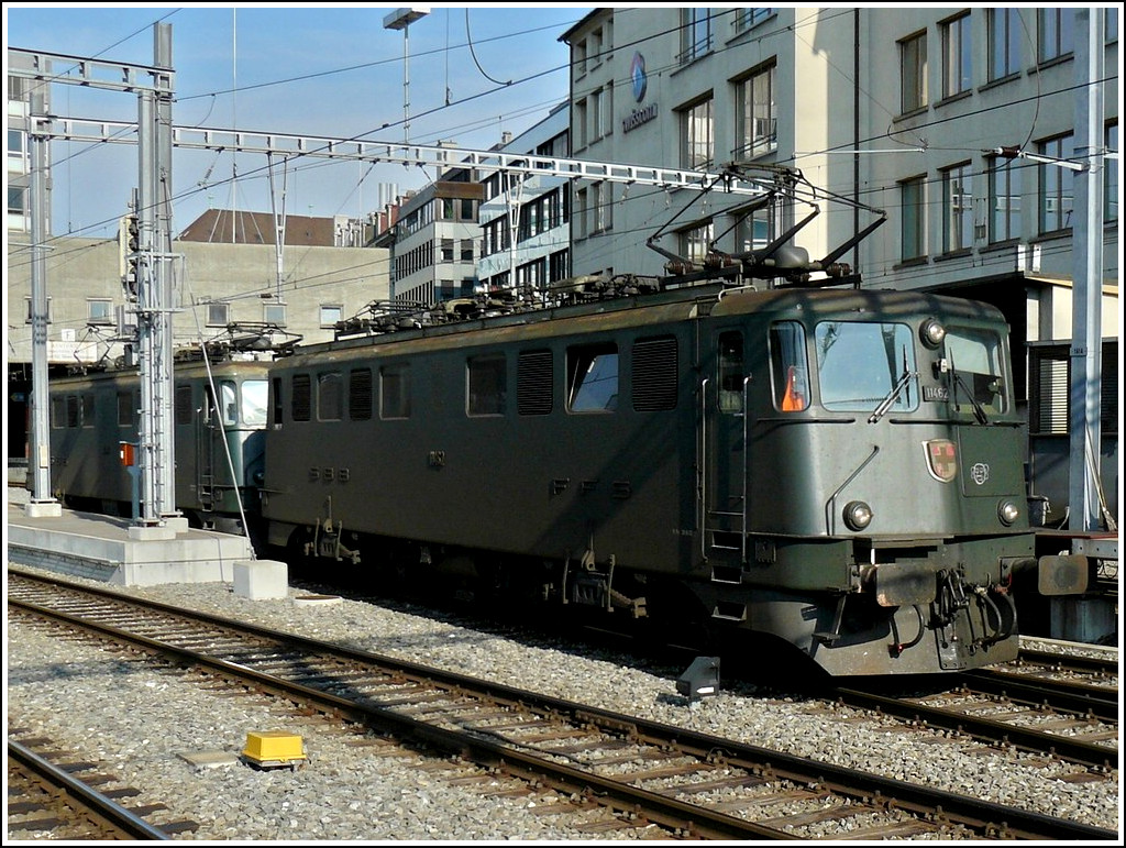 Ae 6/6 11462  Biasca  and Ae 6/6 11488  Mendrisio  pictured in Bern on July 30th, 2008.