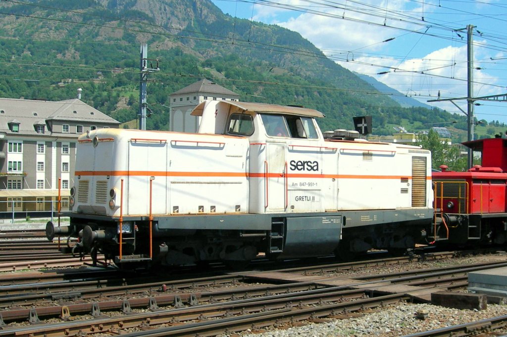 Am 847 951-1 in Brig.
11. 07.2006