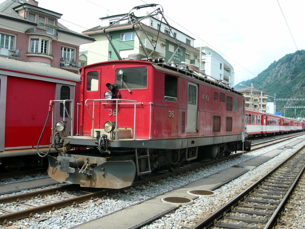 An old FO- Locomotive in Brig. 
05.06.2008