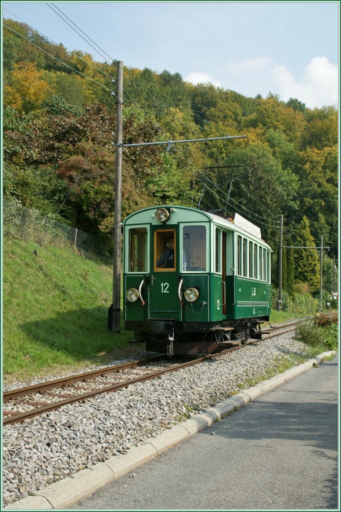 An old OJB Train on the Blonay - Chamby by Blony. 
25.09.2011