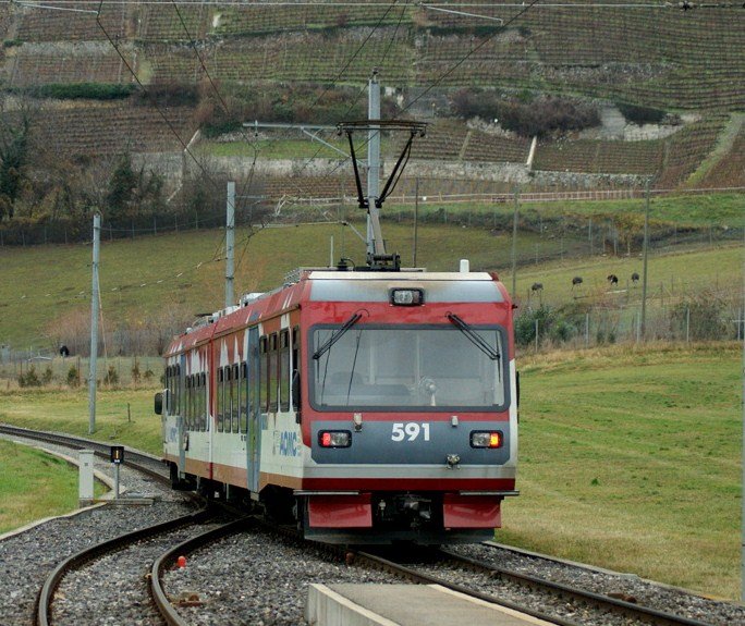 AOMC local services in Villy to Aigle. In the Background you can see really big birds: ostriches!
12.12.2009