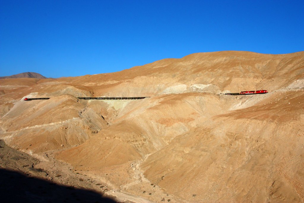 around 150km away from the coast, the steepest part of the trip is under the wheels of the train.