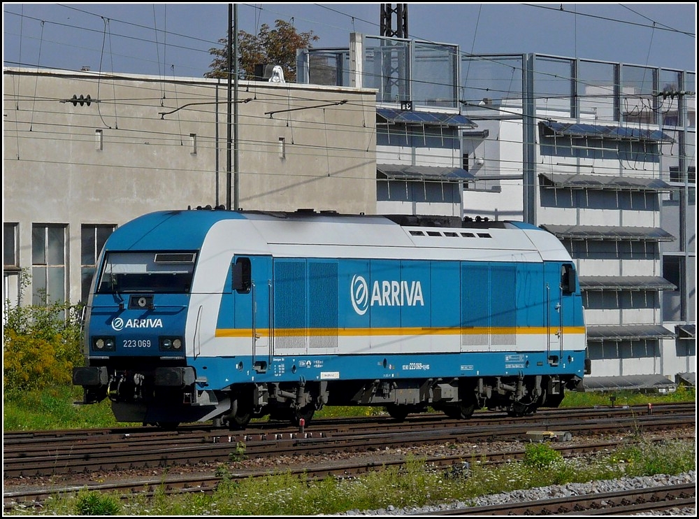 ARRIVA 223 069 pictured in Regensburg on September 11th, 2010.