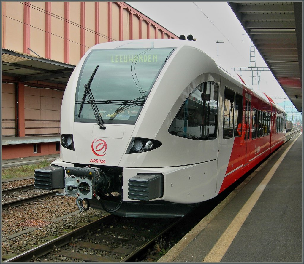 ARRIVA  GTW on test running in St-Margrethen.
08.02.2007