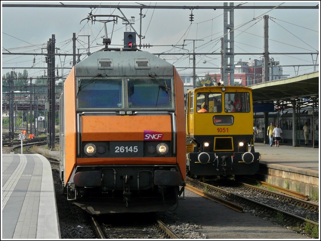BB 26145 is entering into the station of Luxembourg City on July 28th, 2008.