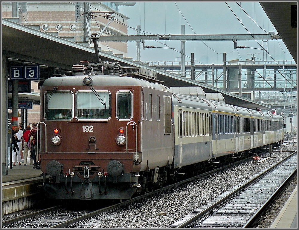 BLS Re 425 192 pictured at Spiez on July 29th, 2008. 