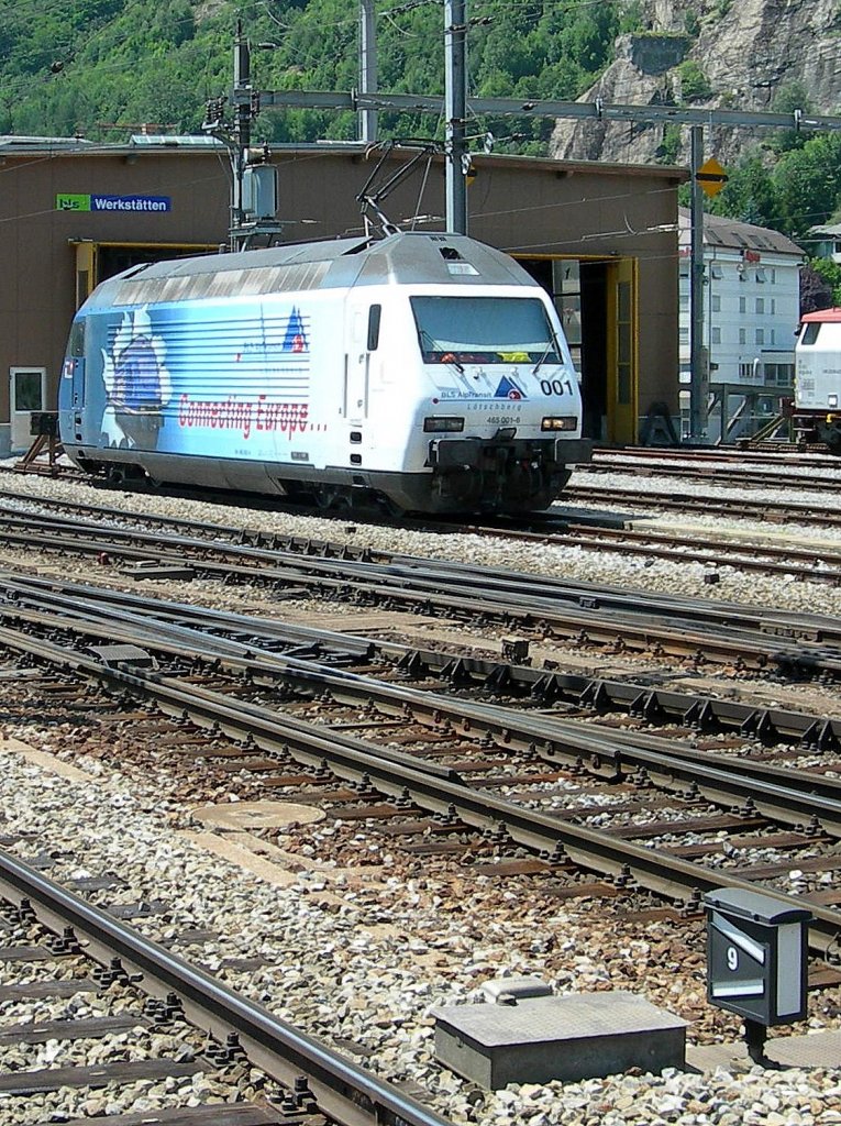 BLS Re 465 001 in Brig.
11. 07.2006