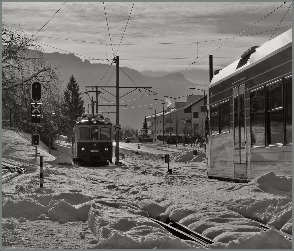 CEV BDe 2/4 on the Sunday-break in Blonay.
09.12.12