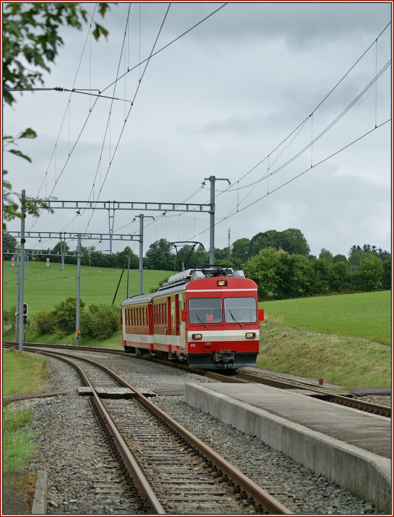 CJ local train in La Cibourg. 
19.08.2010