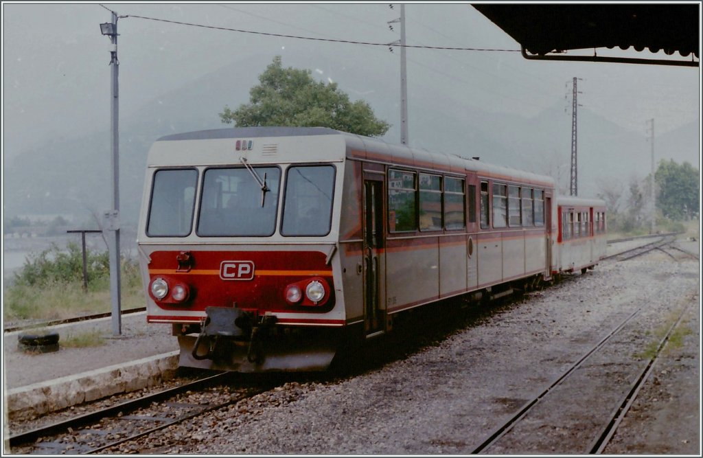 CP local train in St-Martin du Var. 
(Summer 1985/scanned negative)