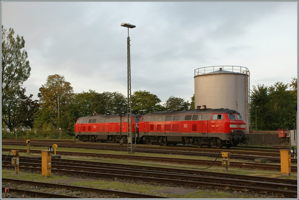 DB 218 421-6 and an other one in Lindau Hbf.
21.09.2011