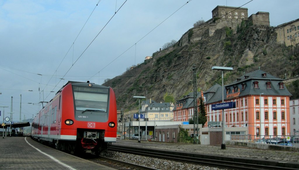 DB 425 593-1 to Koblenz.
21.02.2008