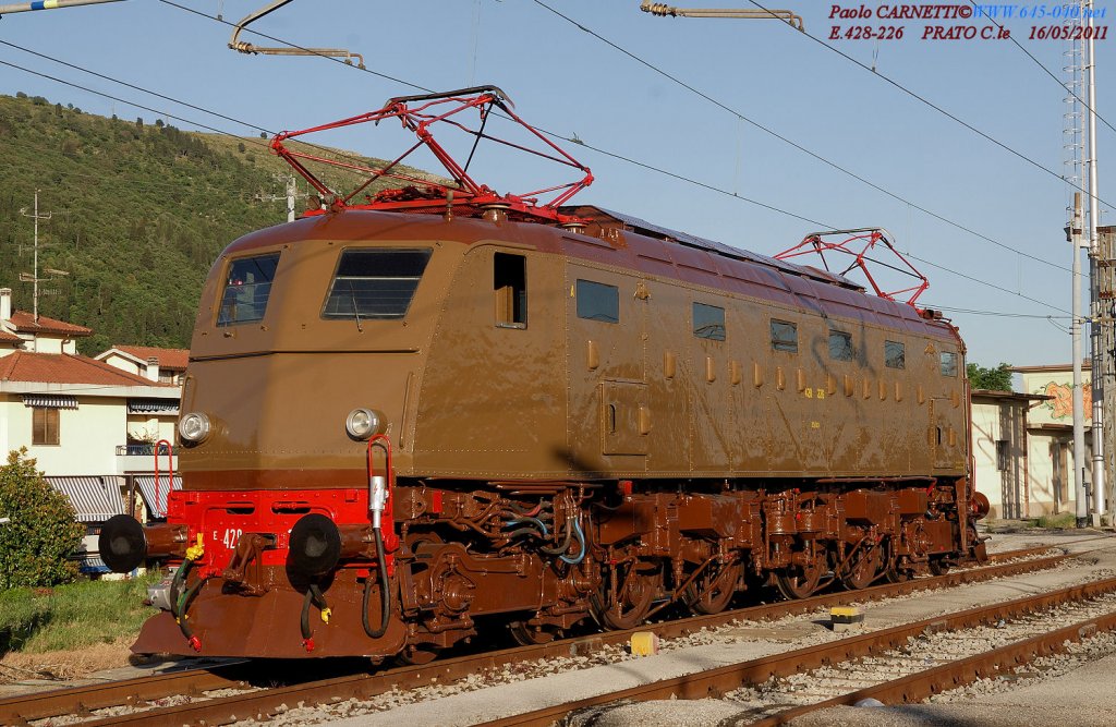 E. 428.226 parked in Prato c. when transferring from Milan SM.nto al D.R.S di Pistoia