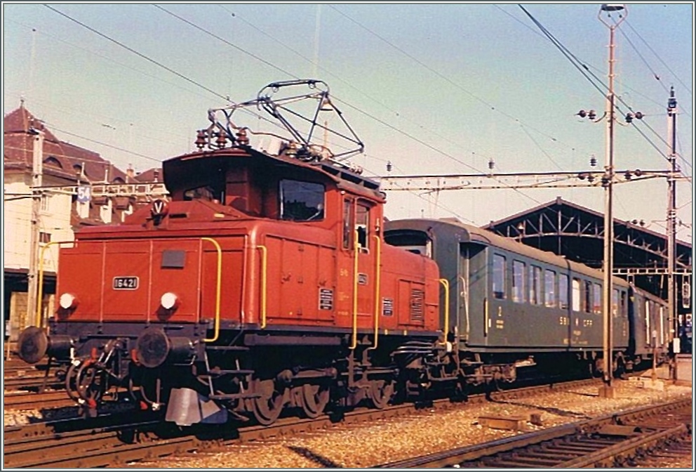 Ee 3/3 16421 in Lausanne
September 1985 / Scanned picture