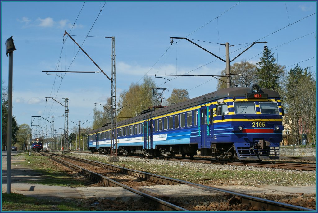 Elektriraudtee 2105 to Keila Nmme. 09.05.2012