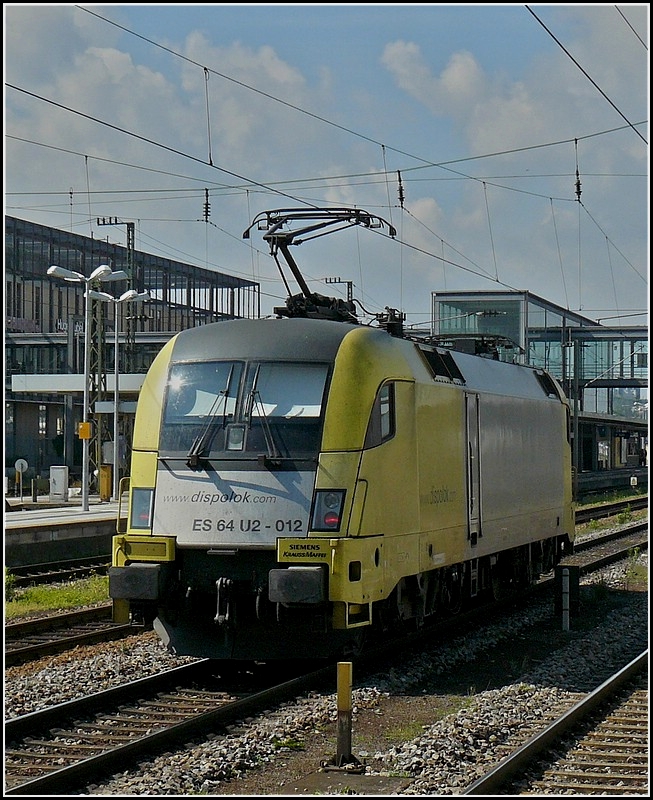 ES 64 U2-012 pictured at Regensburg on September 11th, 2010.