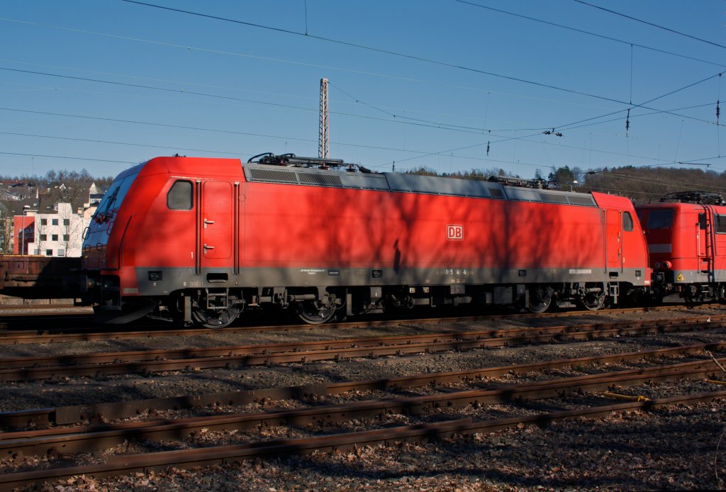 German electric locomotive 185 346-4 from the DB parked at the 07/03/2011 in Kreuztal (Germany).