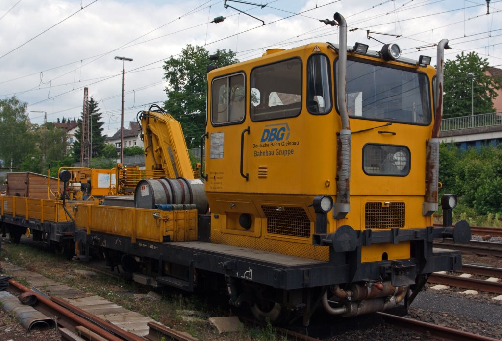 Heavy small car Klv 53 4732-3 of the DBG on 28/05/2011 parked in Kreuztal. The rail car was built in 1978 by Windhoff under the factory number 2310.