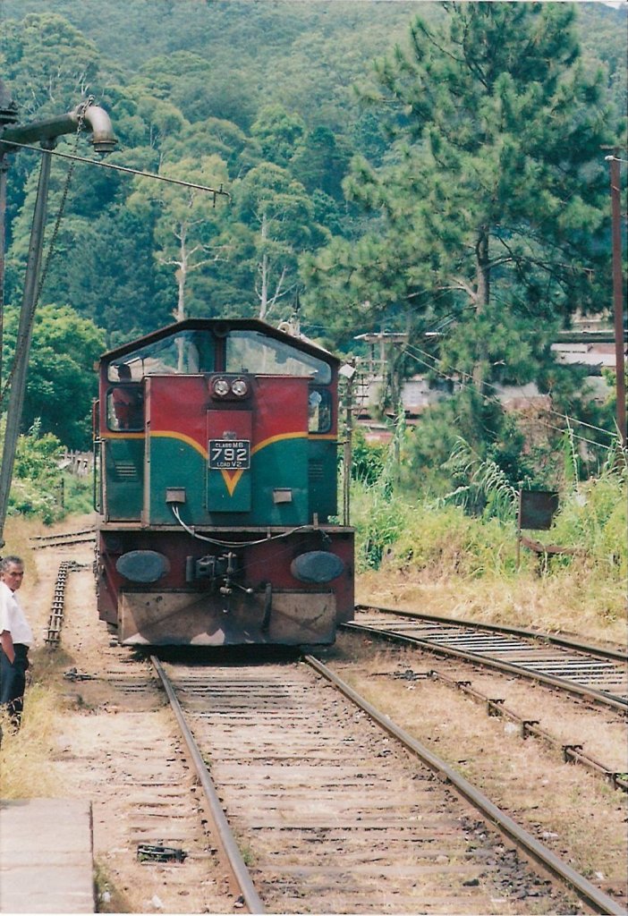 Henschel Thyssen Class M6 - 792 seen at Haputale. The locomotive is running empty heading to Badulla seen in Sep 2012