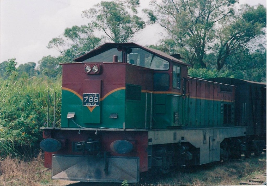 Henschel Thyssen Class M6 786, elder sis of 796 is pulling a mix train on 12th April 2013 at Bandarawela.  