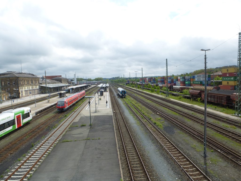 Here a little few about the main station of Hof on May 18th 2013.