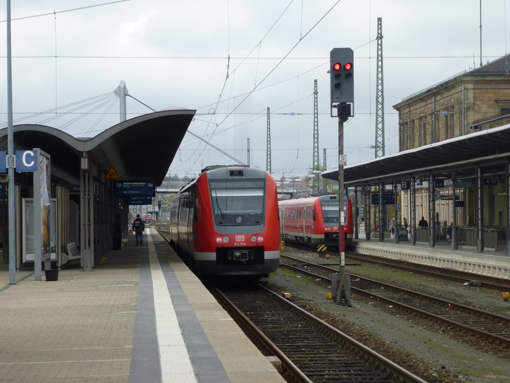 Here a little few over the main station on Hof, April 28th 2013.