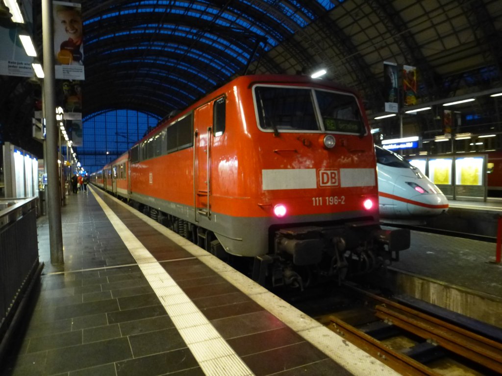 Here a lokal train to Gernsheim in Frankfurt am Main main station on February 26th 2013.