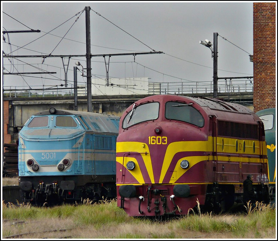 HLD 5001 (former 5117) and 1603 taken in Saint Ghislain on September 12th, 2009. 