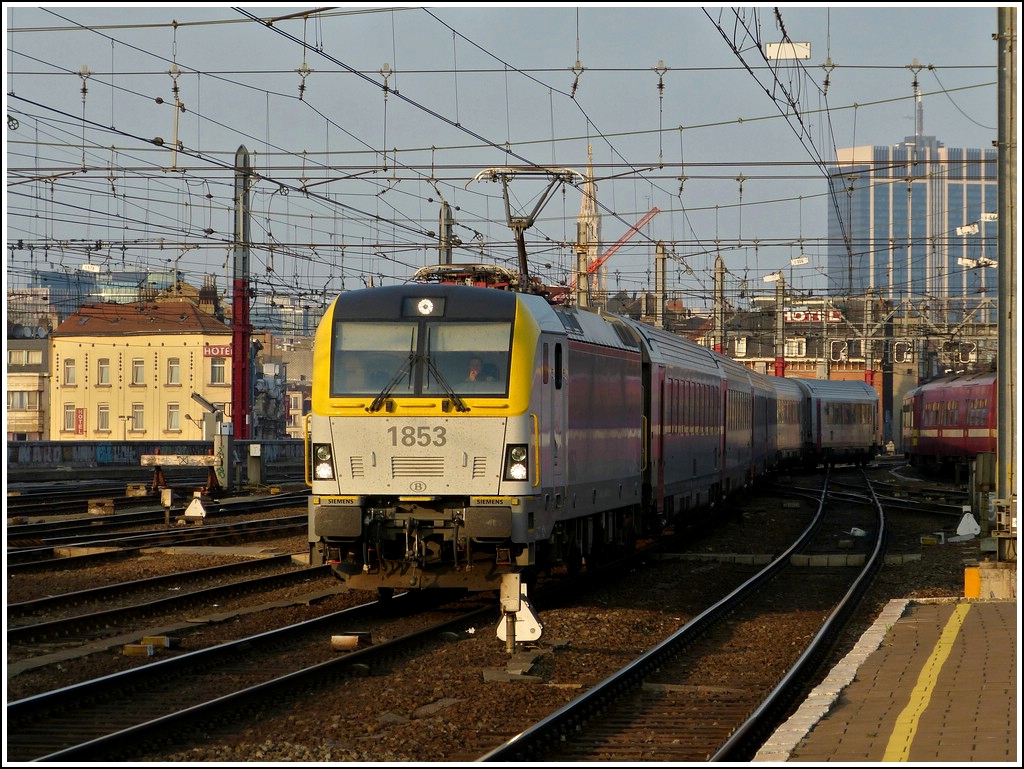 HLE 1853 is arriving in Bruxelles Midi on March 23rd, 2012.