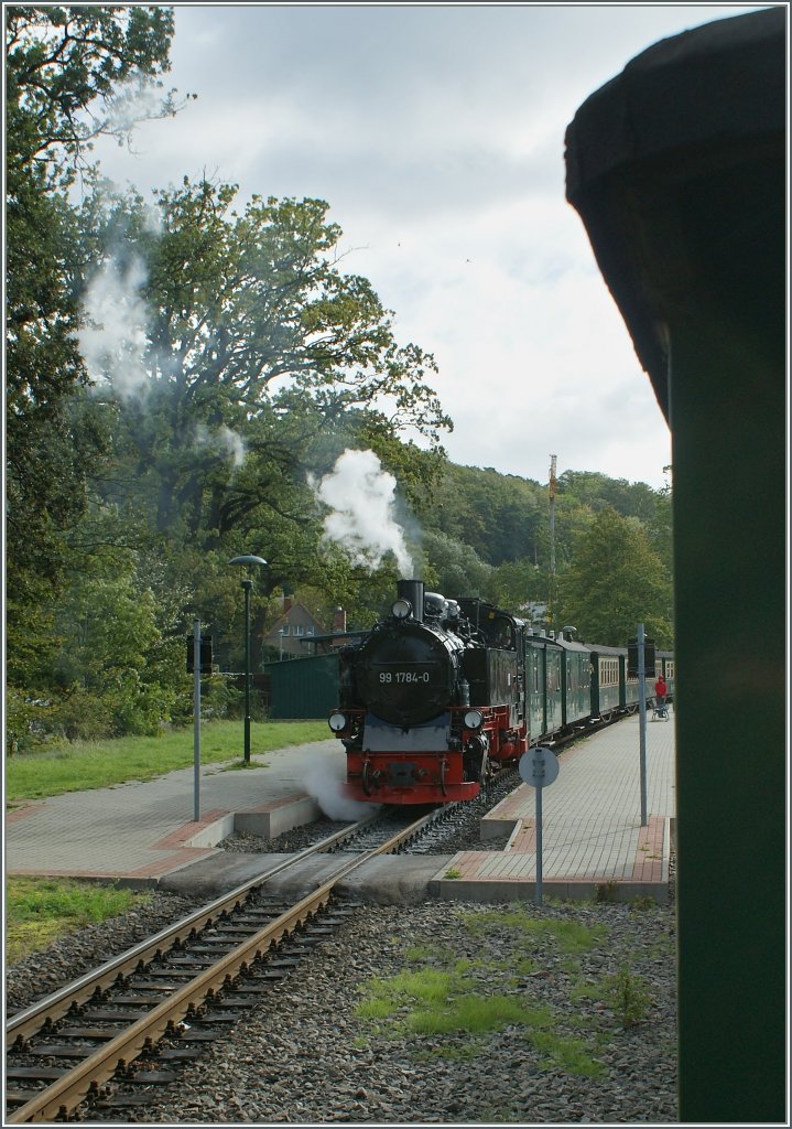 In Sellin the train to Ghren is crossing the Train to Binz (LB).
16.9.2010
